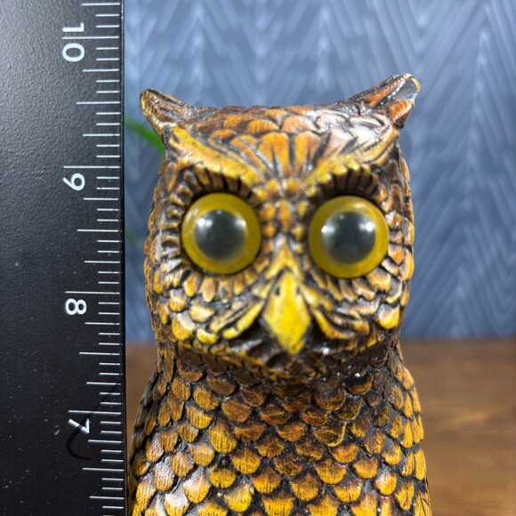 Vintage Pearlite Stone Owl Canadian Wildlife Home Decor - Picture 12 of 12